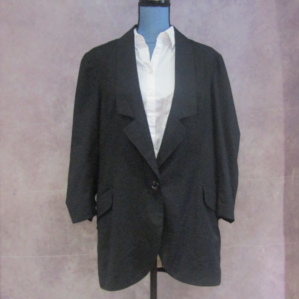 NWOT MM Couture by Miss Me Black Blazer Size L